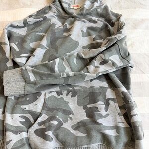 Gray Camouflage womens hoodie